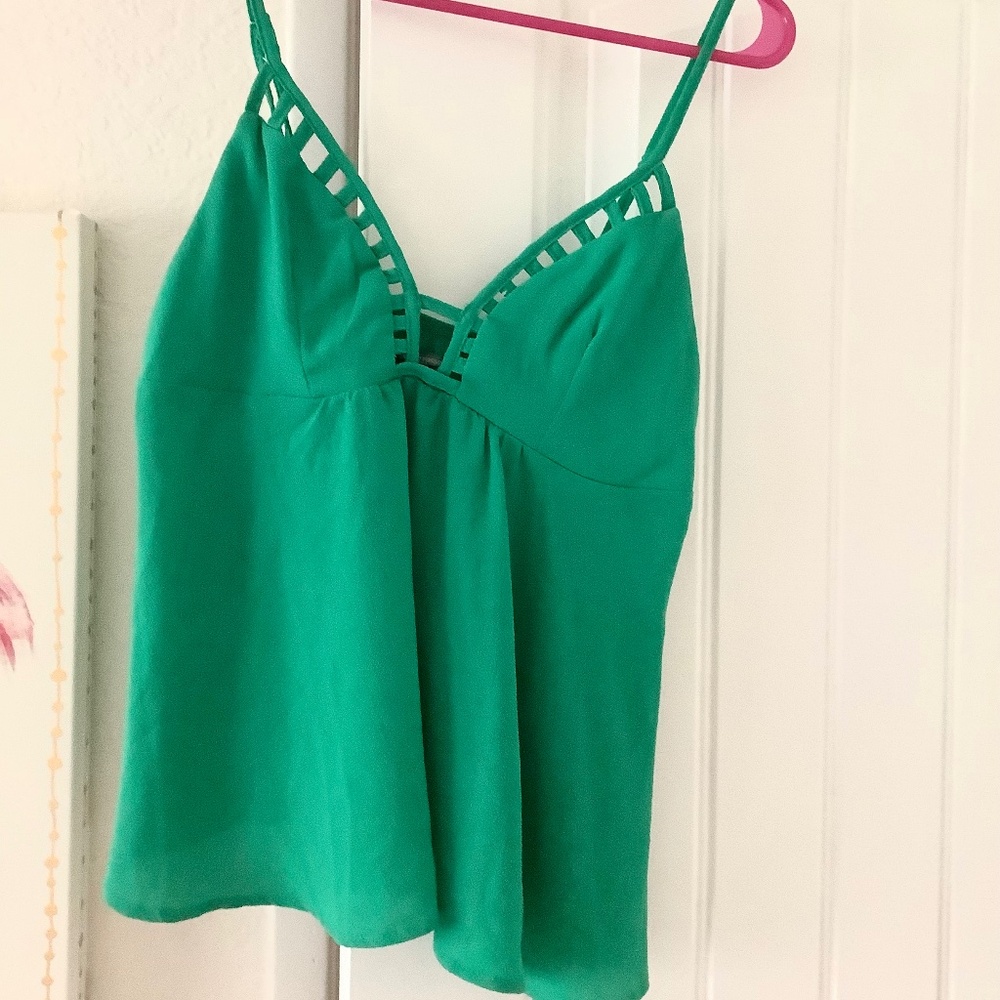 Green Caged Top